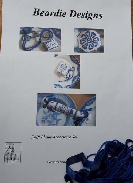 Borduurpatroon - Delft Blauw Accessoire Set