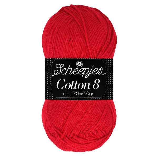 Scheepjeswol Cotton8 kleur 510 rood