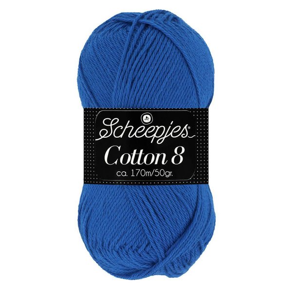 Scheepjeswol Cotton8 kleur 519 kobaltblauw