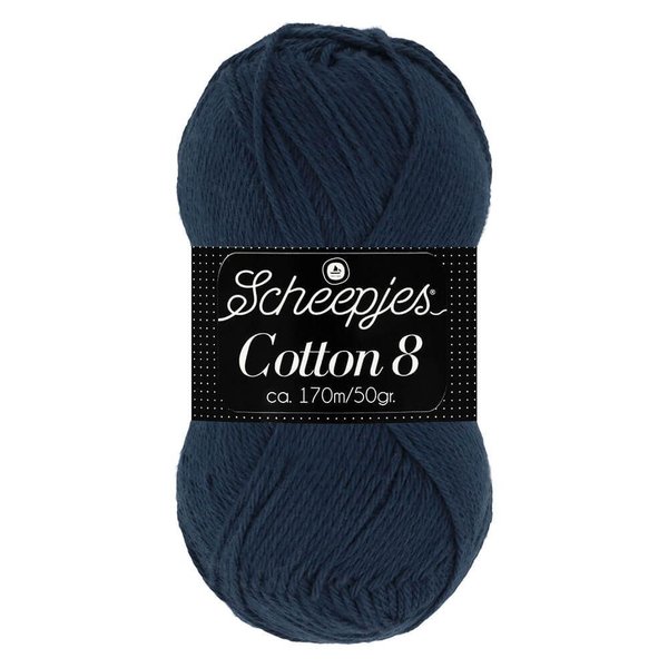 Scheepjeswol Cotton8 kleur 527 marineblauw