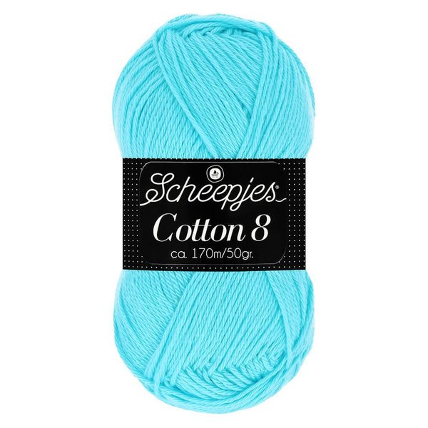 Scheepjeswol Cotton8 kleur 622 licht turquoise