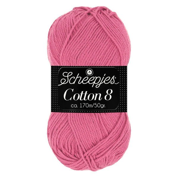 Scheepjeswol Cotton8 kleur 653 donkerroze