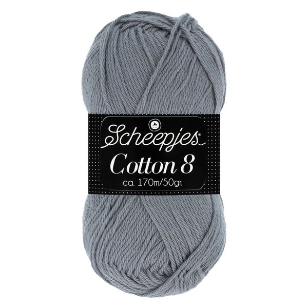 Scheepjeswol Cotton8 kleur 710 grijs