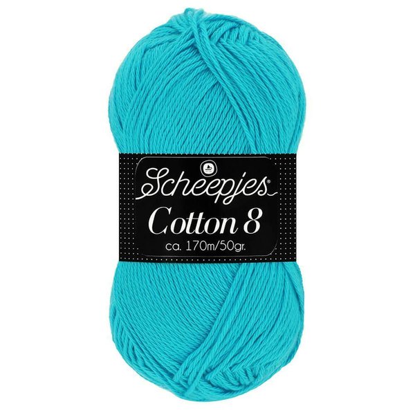Scheepjeswol Cotton8 kleur 712 turquoise
