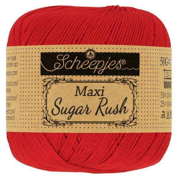 Scheepjeswol Maxi Sugar Rush - kleur 722 - Red