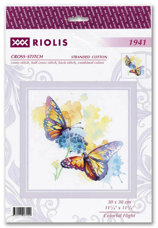 Borduurpakket Colourful Flight - Riolis